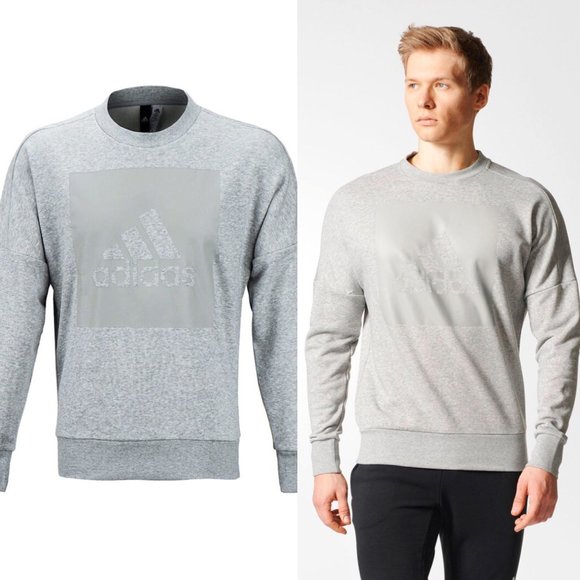 adidas Other - Adidas Sports ID Logo Grey Crewneck Sweatshirt